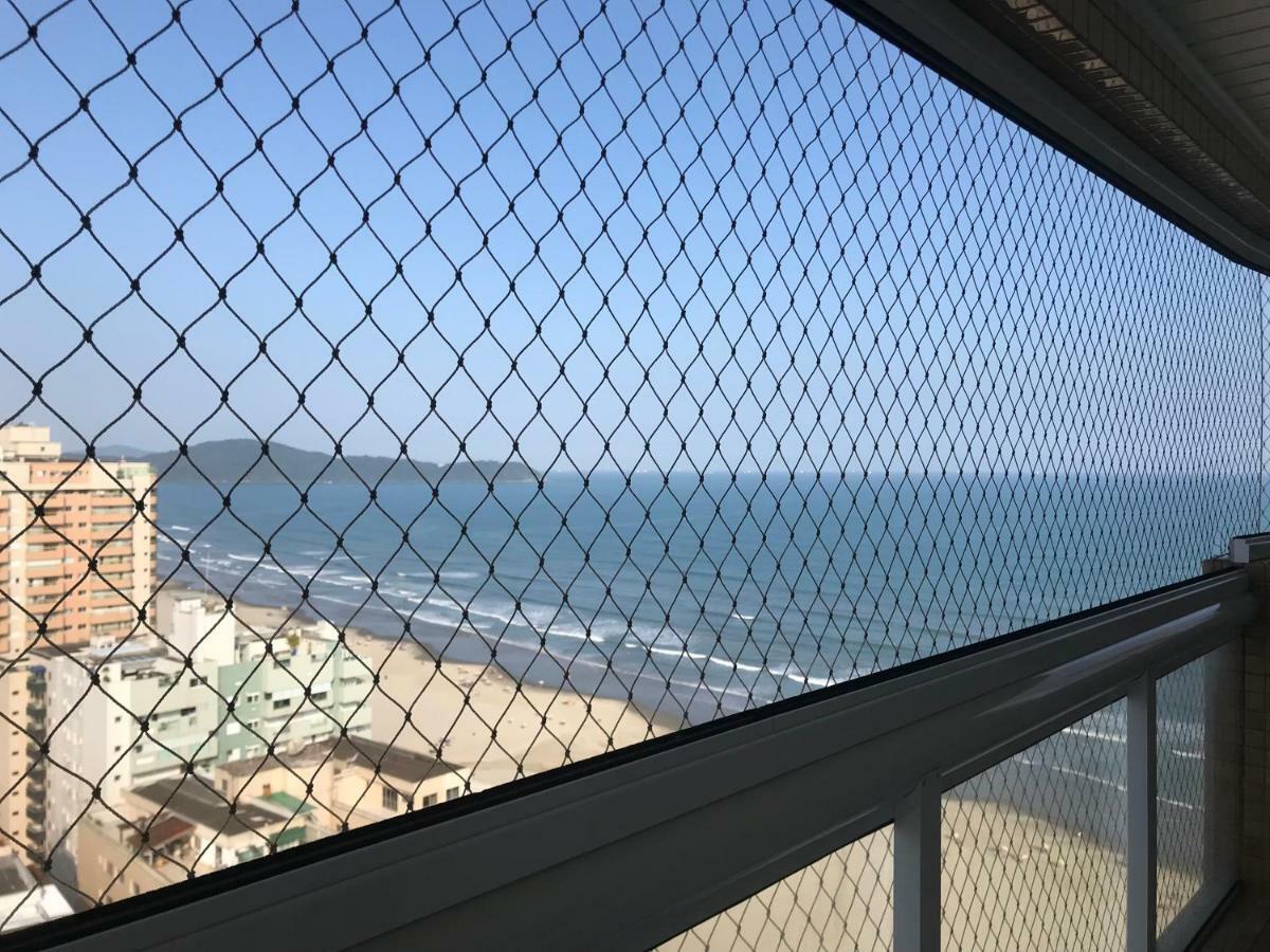 Apto com vista para o Mar, 2 vagas de garagem e churrasqueira na varanda Praia Grande (Santos) Exterior foto